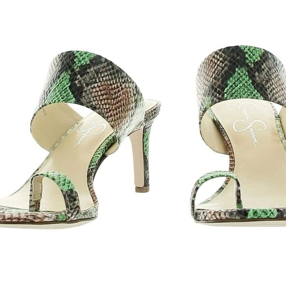 Jessica Sampson Sandals, Snake Print, Size 7 - Picture 1 of 8